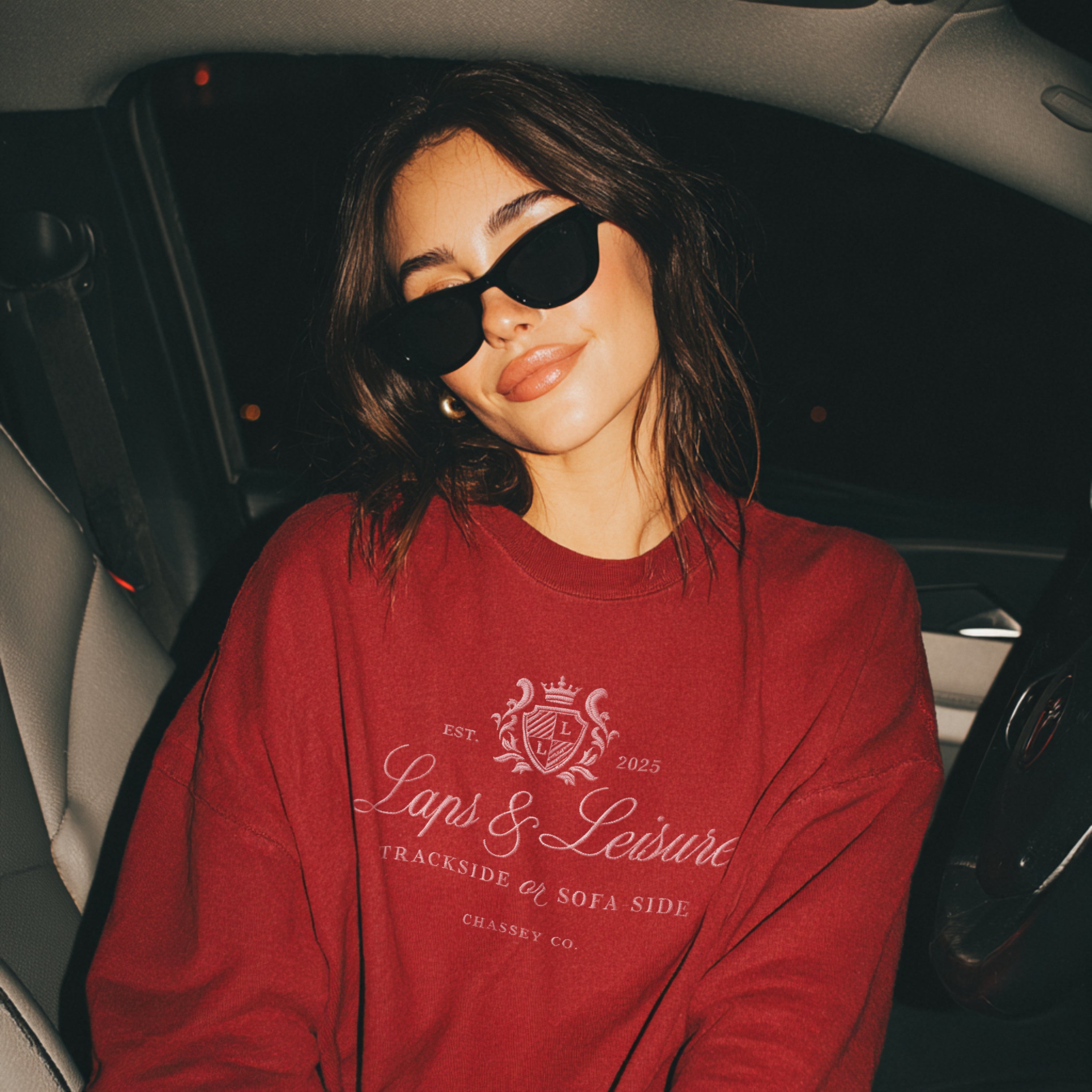 Laps & Leisure™ Embroidered Crewneck